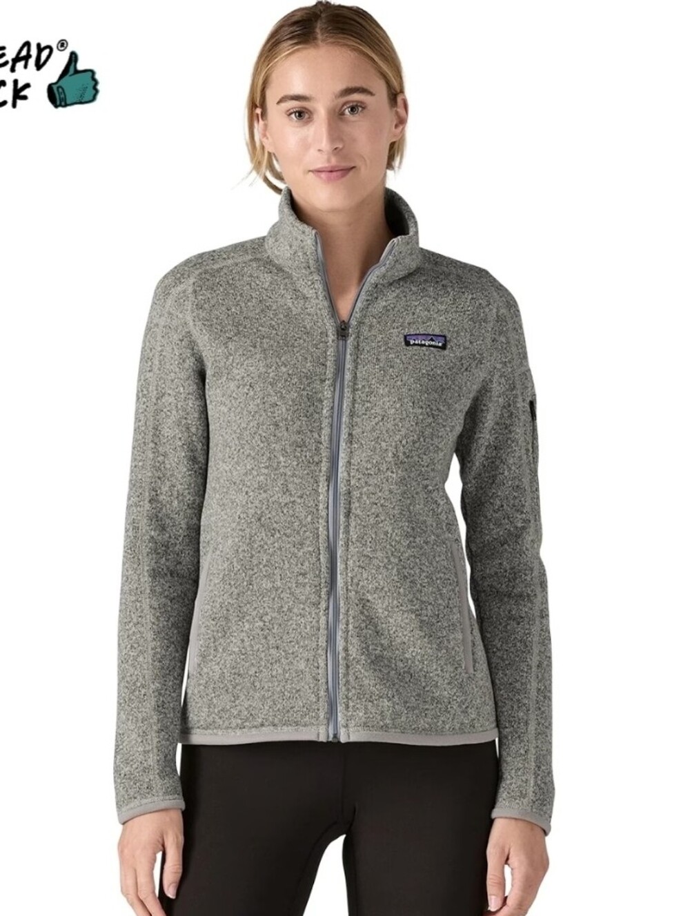 Patagonia Women's Heather Gray Better Sweatet Full-Zip Fleece Jacket
